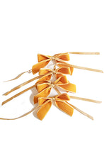 Load image into Gallery viewer, Mustard Mini Napkin Bows (Set of 4)