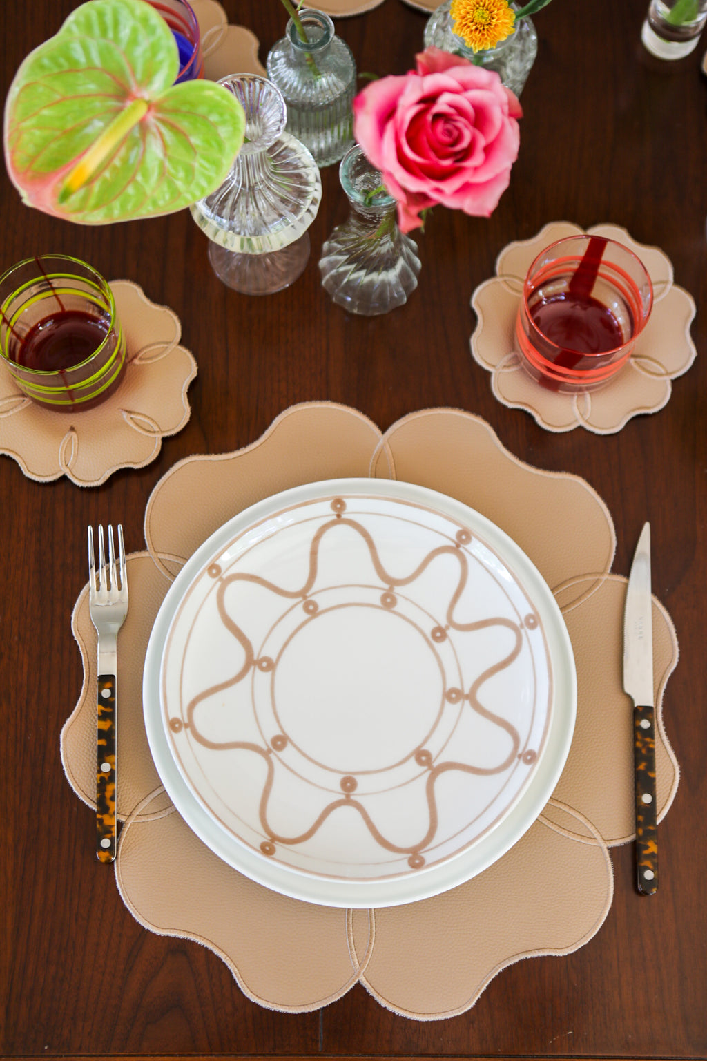 Camellia Placemat + Coaster (Set of 4)