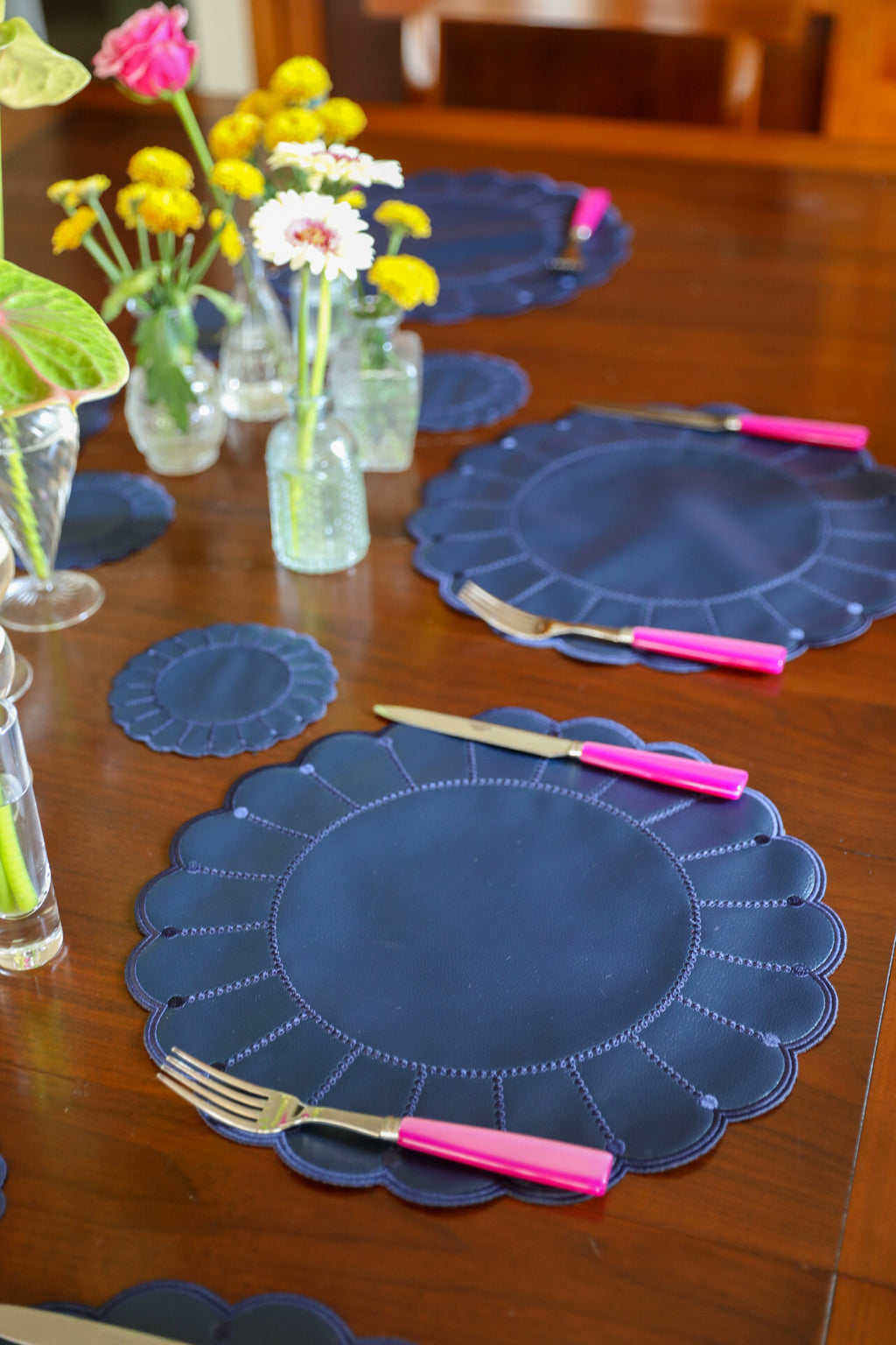 Camellia Placemat + Coaster (Set of 4)