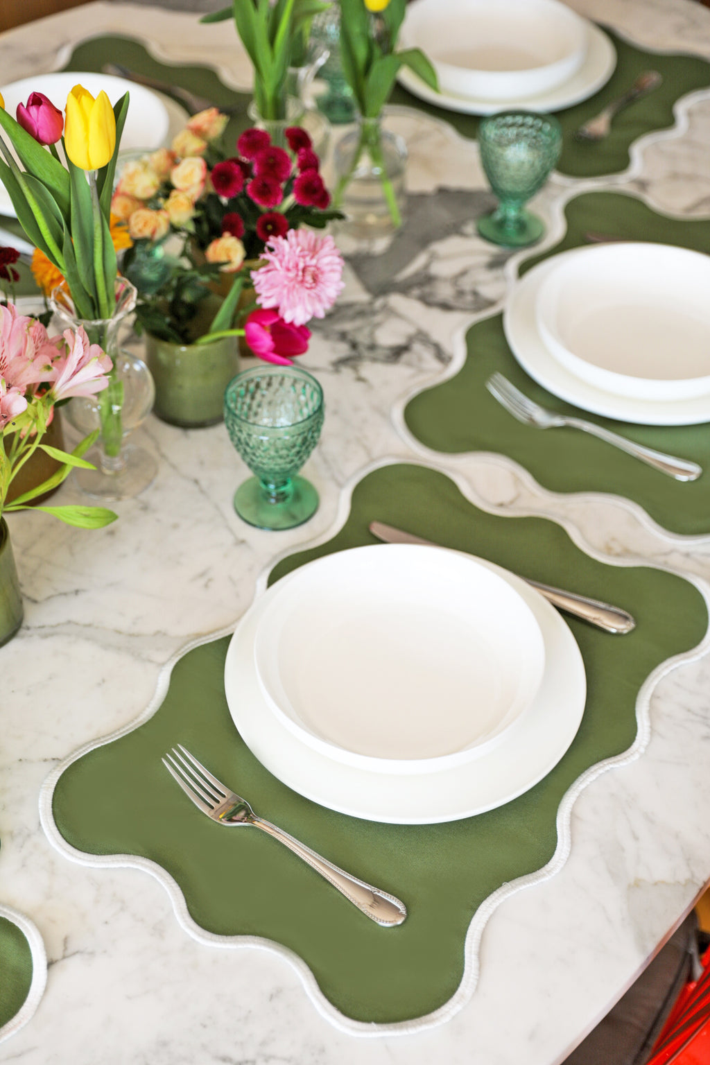 Khaki Wave Placemat (Set of 2)