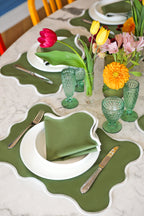 Khaki Wave Napkin (Set of 2)