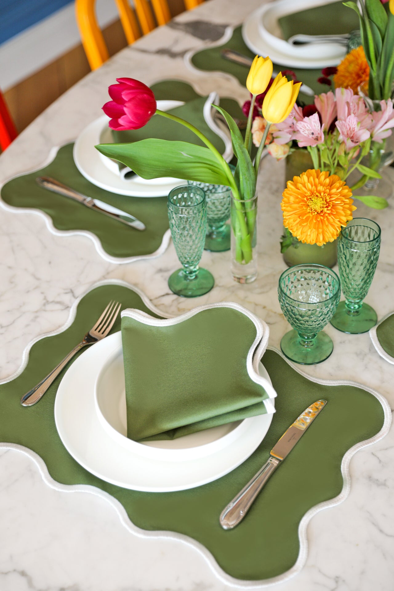 Khaki Wave Napkin (Set of 2)