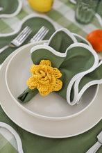 Load image into Gallery viewer, Yellow Flower Napkin Ring (Set of 6)
