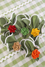 Load image into Gallery viewer, Yellow Flower Napkin Ring (Set of 6)
