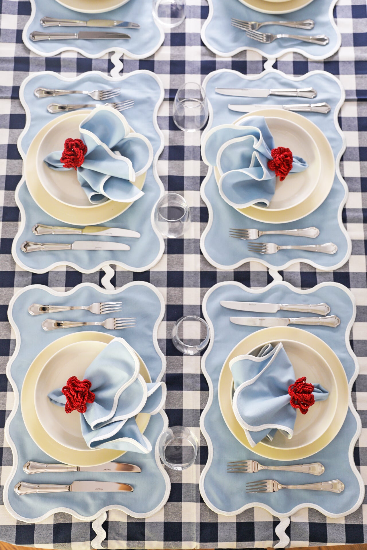 Baby Blue Wave Amerikan Servisi + Peçete