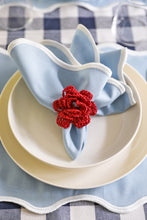 Load image into Gallery viewer, Red Flower Napkin Ring (Set of 6)
