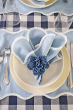 Load image into Gallery viewer, Blue Flower Napkin Ring (Set of 6)
