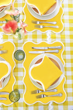 Load image into Gallery viewer, Yellow Wave Placemat + Napkin
