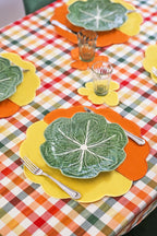 Bicolor Orange&Yellow Scallop 2’li Amerikan Servisi