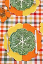 Load image into Gallery viewer, Bicolor Orange&amp;Yellow Scallop Placemat (Set of 2)
