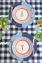 Bicolor Blue Scallop 2’li Amerikan Servisi