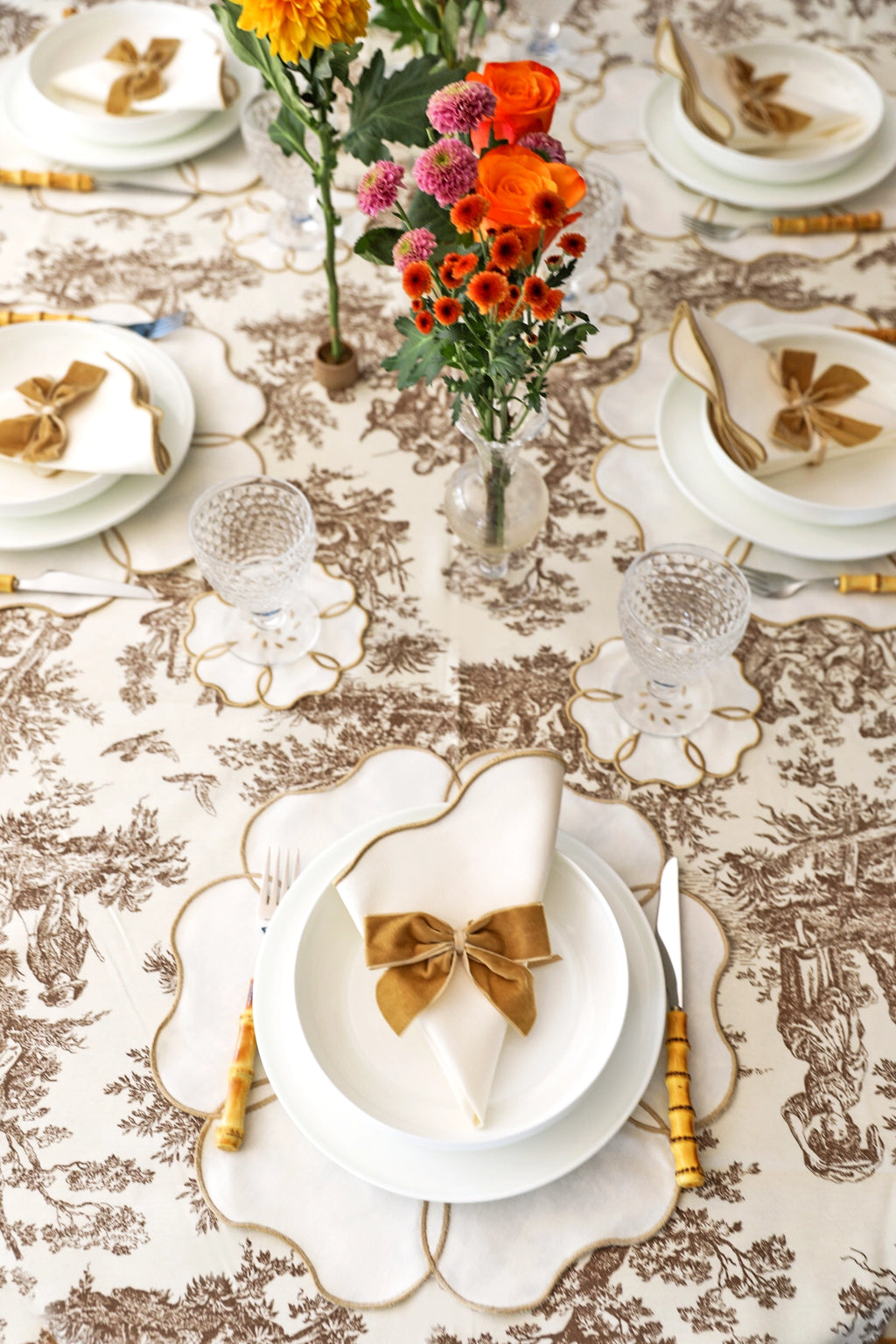 Gold Camellia Amerikan Servisi + Peçete