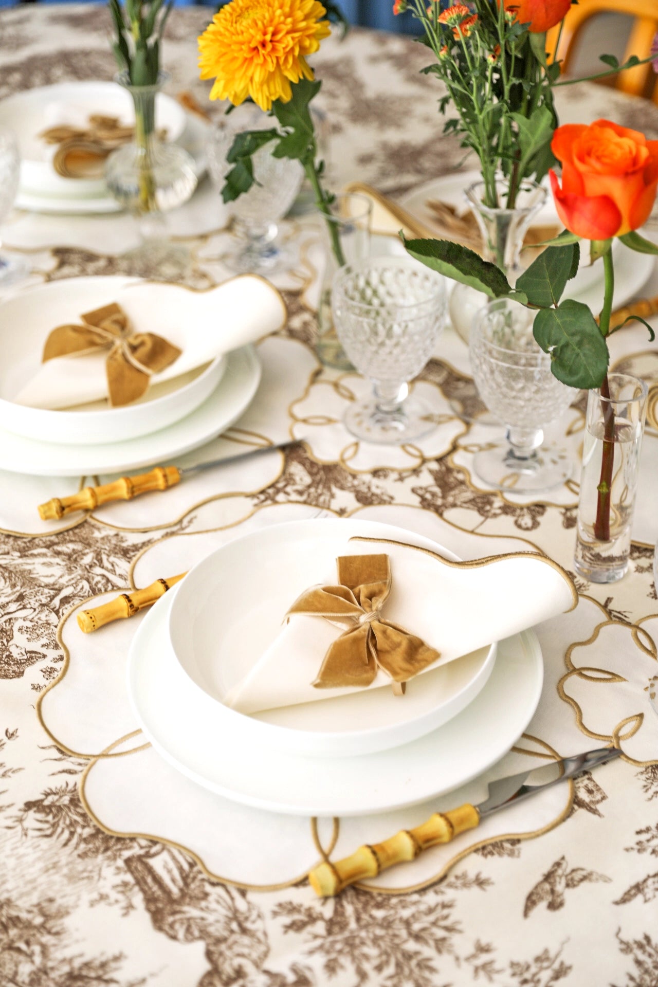 Gold Camellia Amerikan Servisi + Peçete