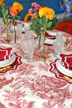 Crimson Toile Tablecloth