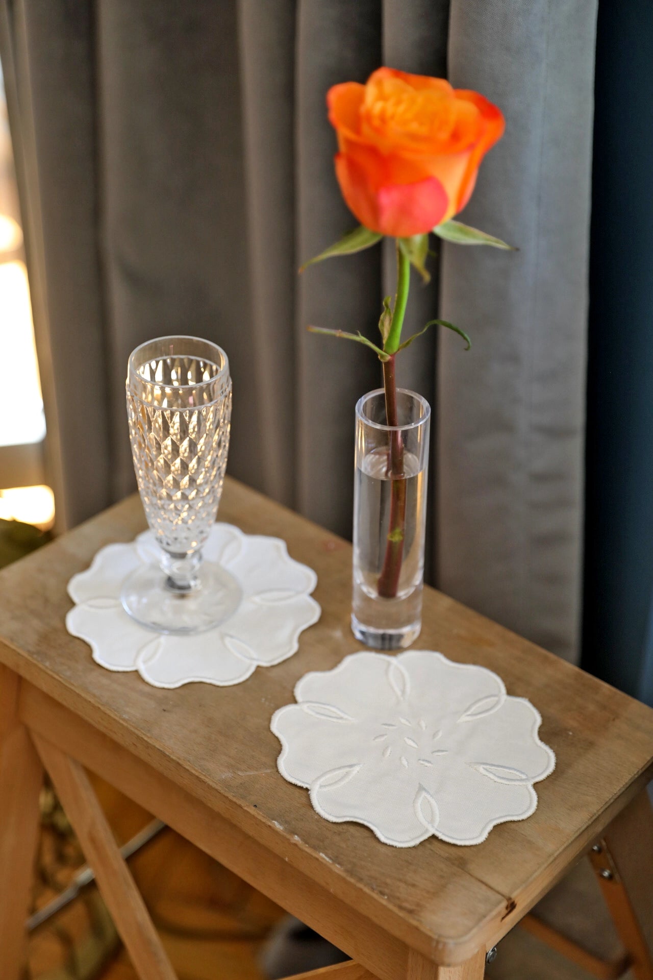 Camellia 4'lü Bardak Altlığı