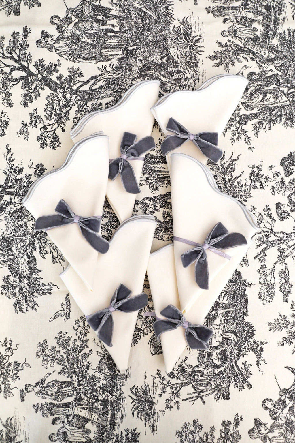 Gri Kurdele Peçete Halkası (4'lü)