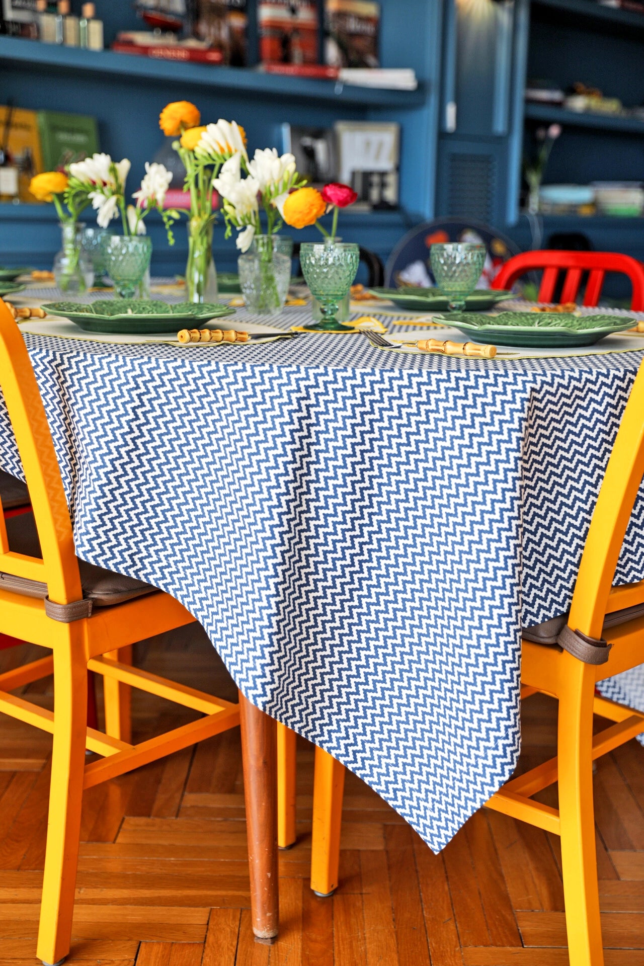 Ebony Toile Tablecloth