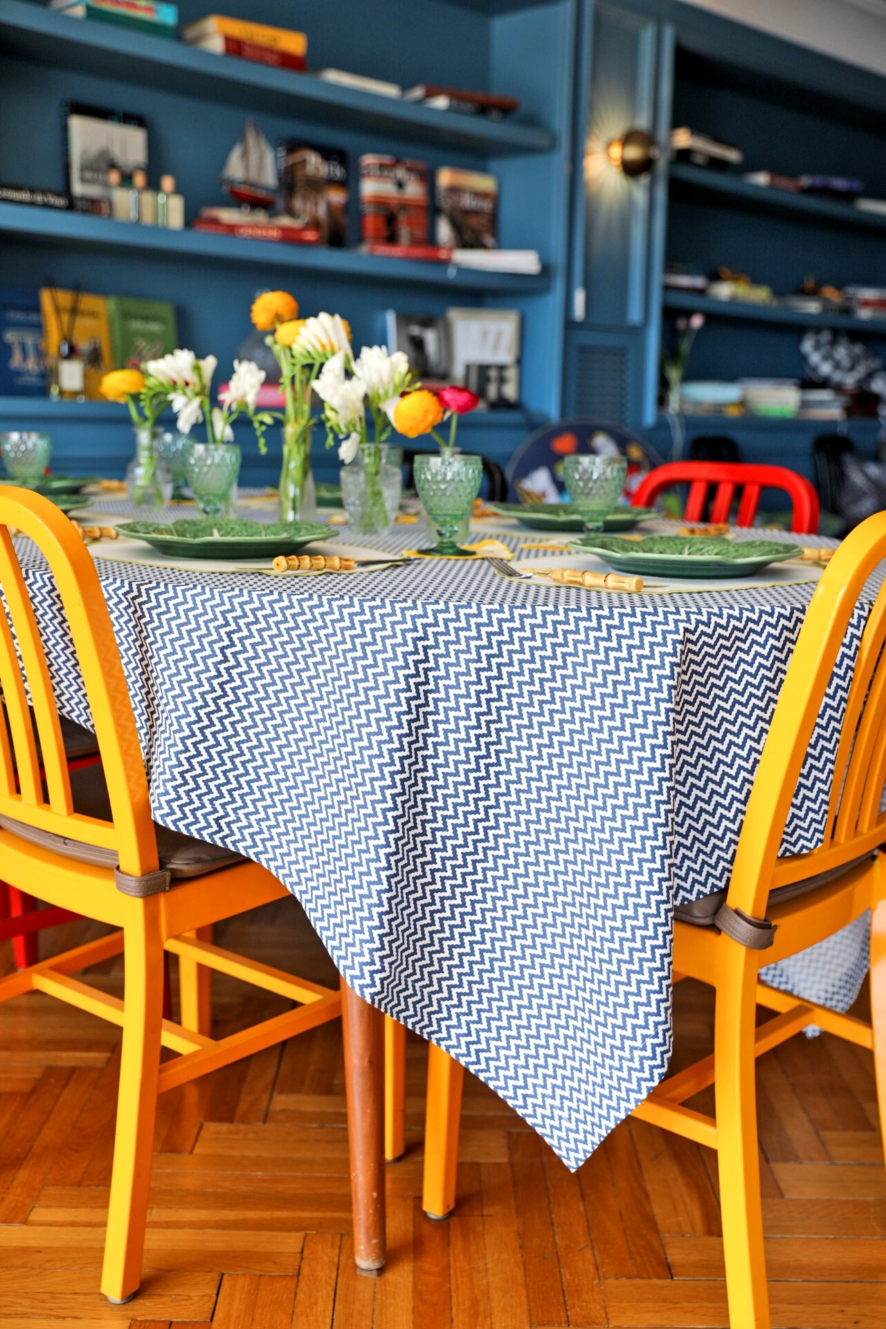 Ebony Toile Tablecloth