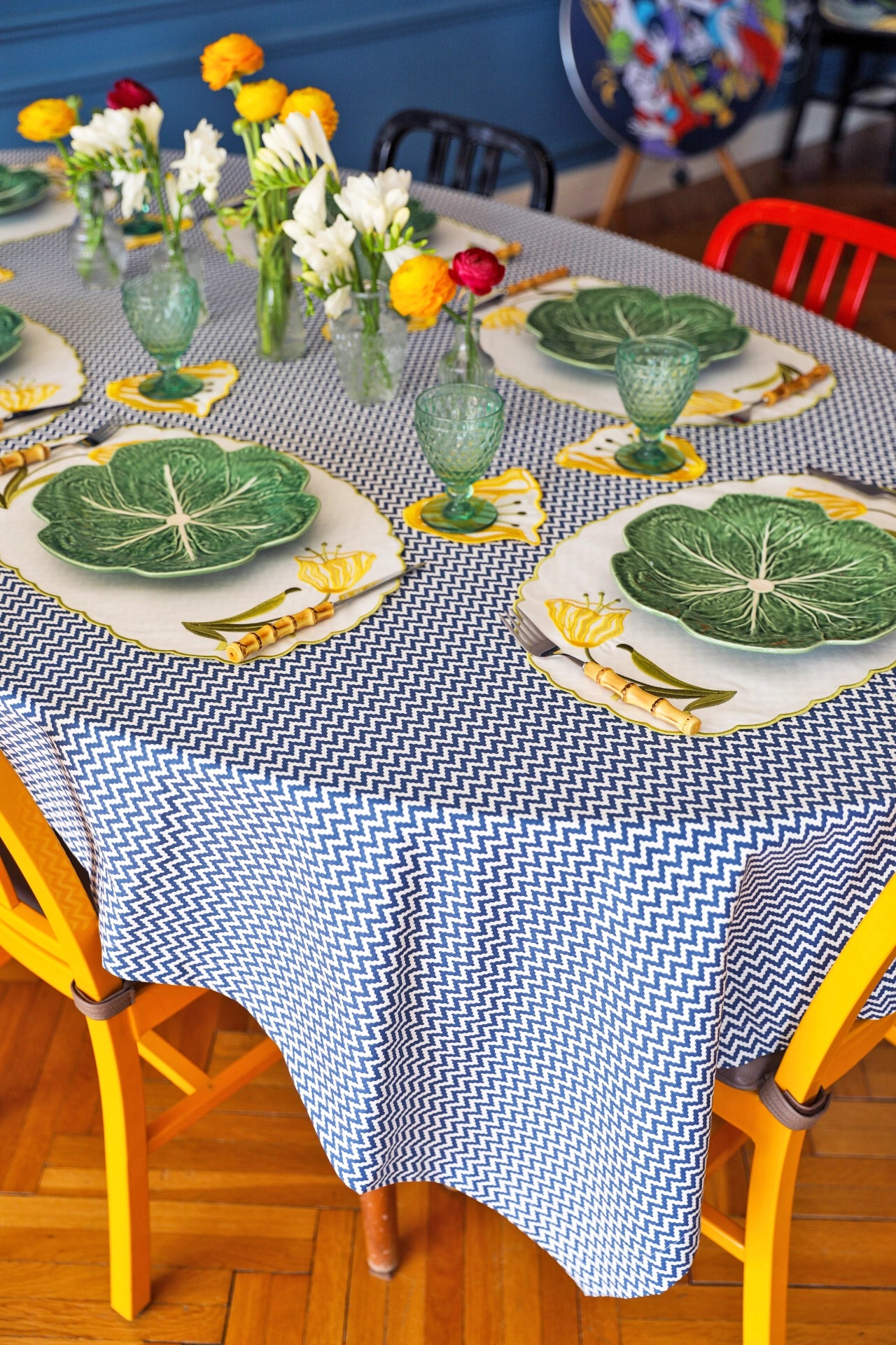 Ebony Toile Tablecloth