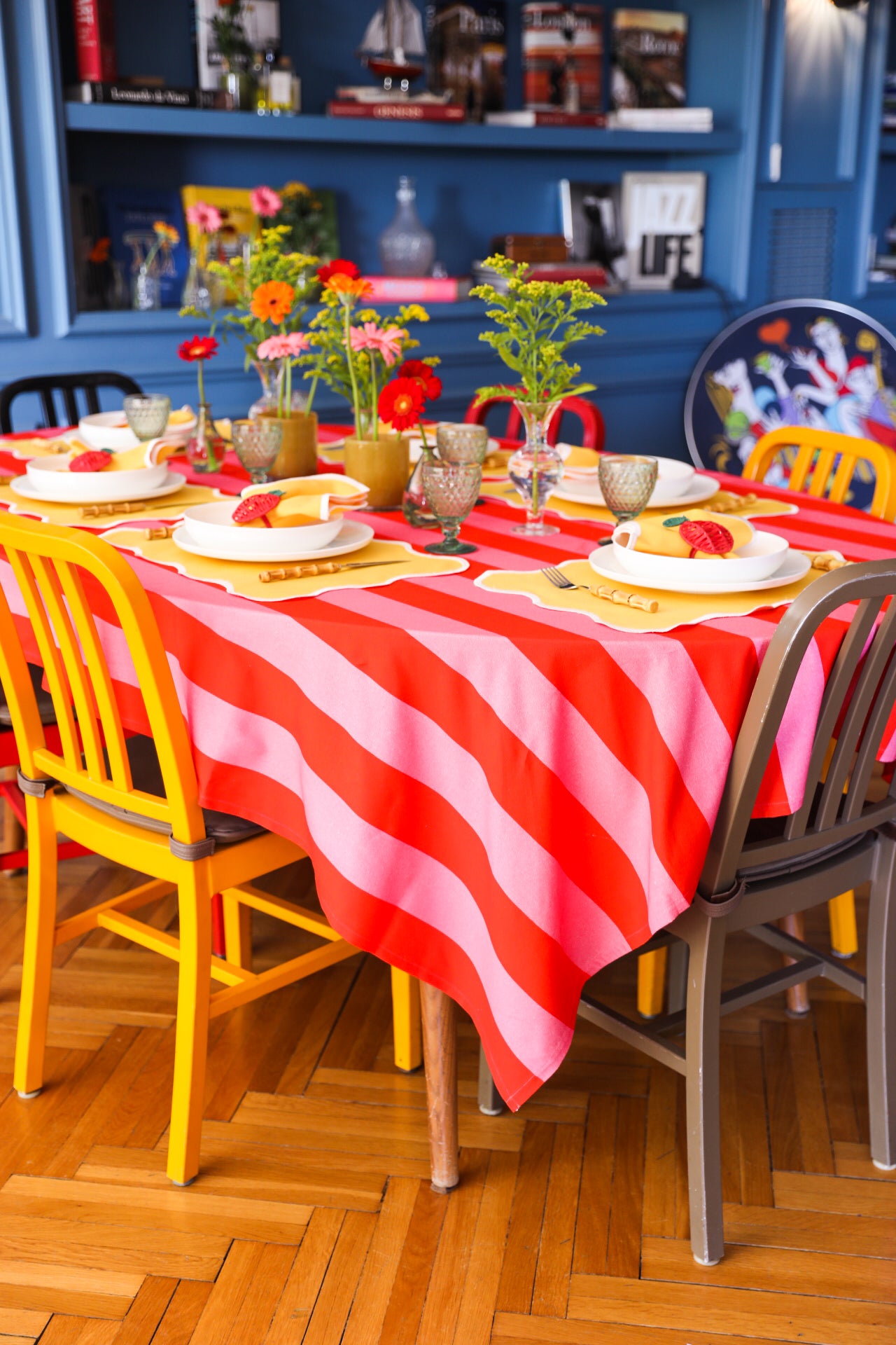 Ebony Toile Tablecloth