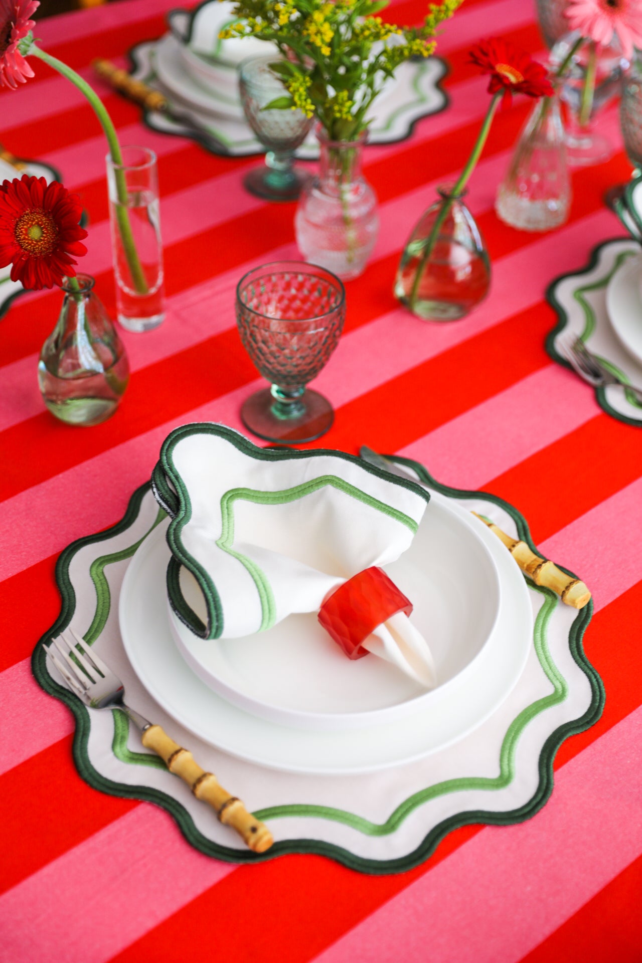 Rose & Red Stripes