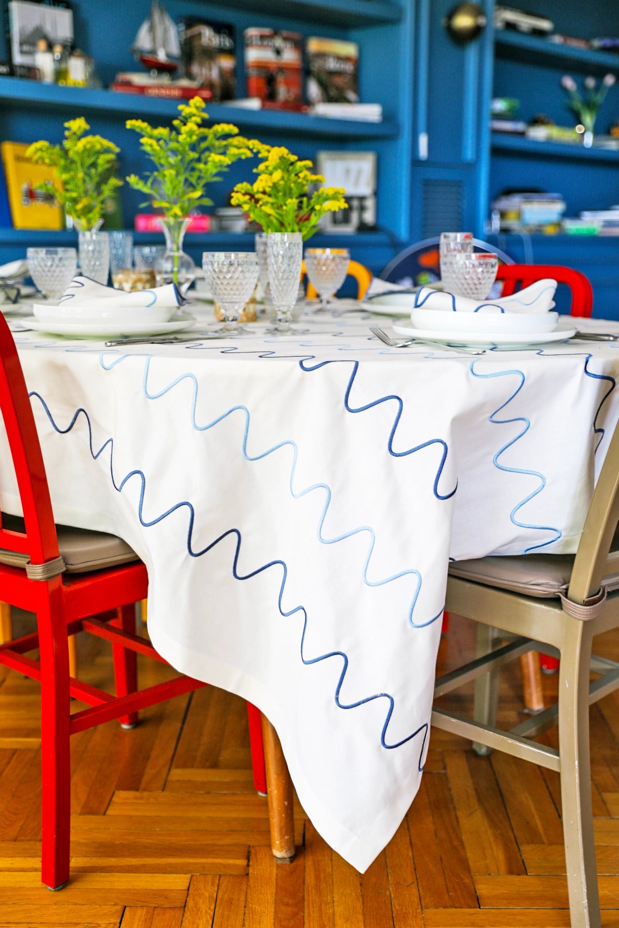 Colorful Gingham Tablecloth