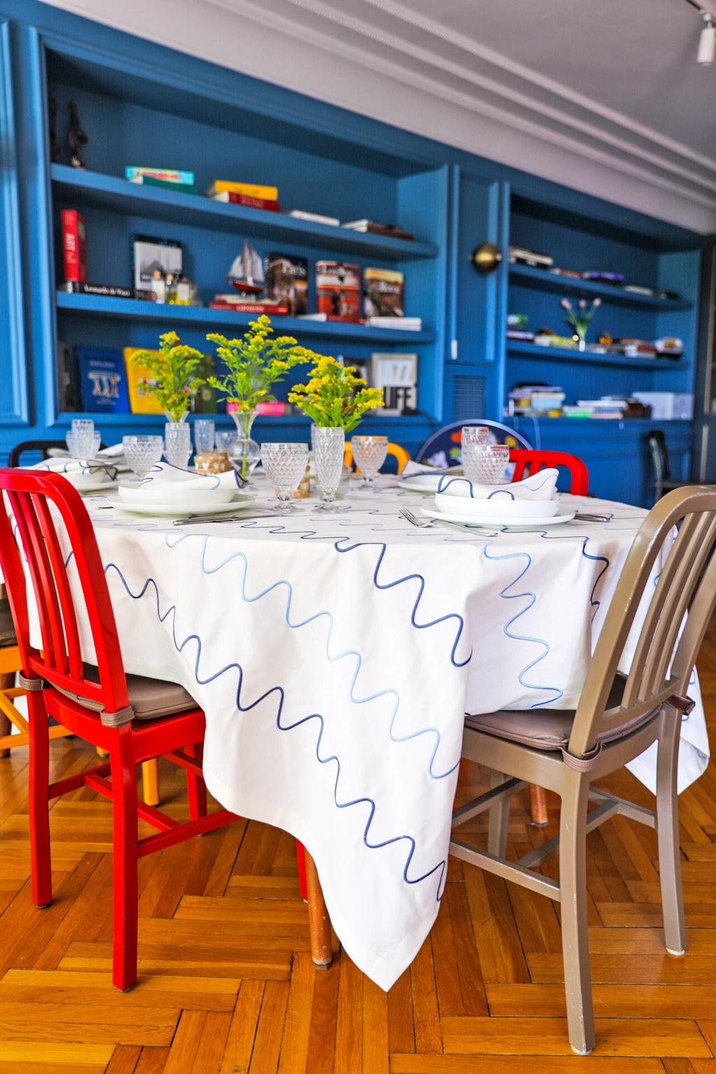 Colorful Gingham Tablecloth