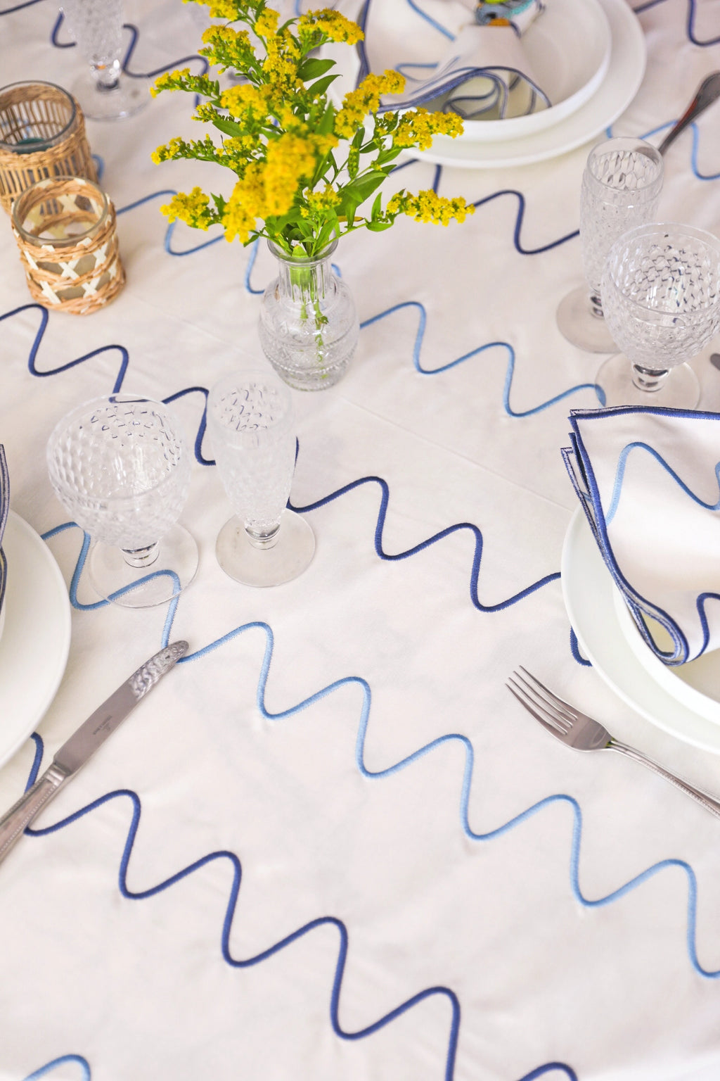 Colorful Gingham Tablecloth