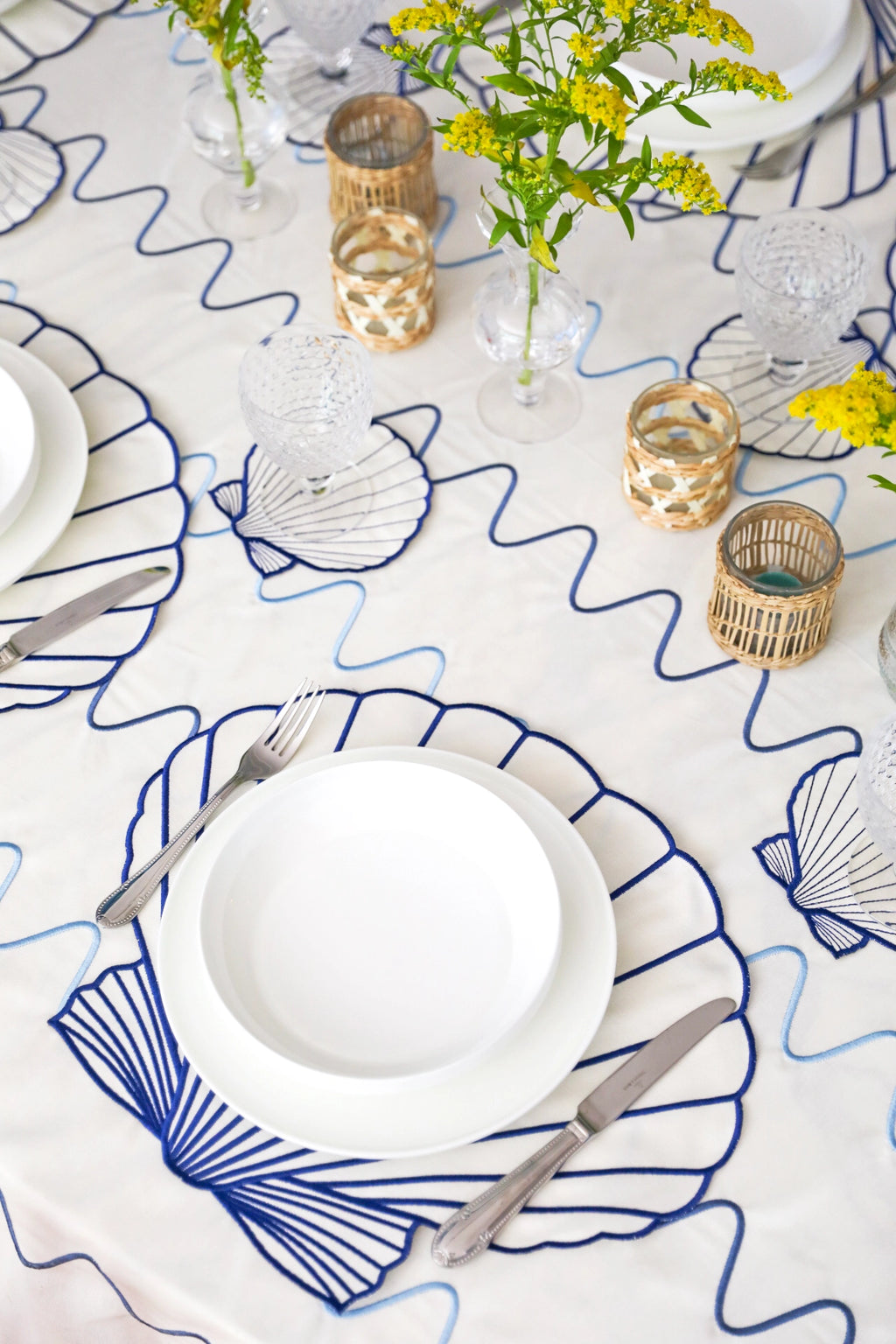 Colorful Gingham Tablecloth