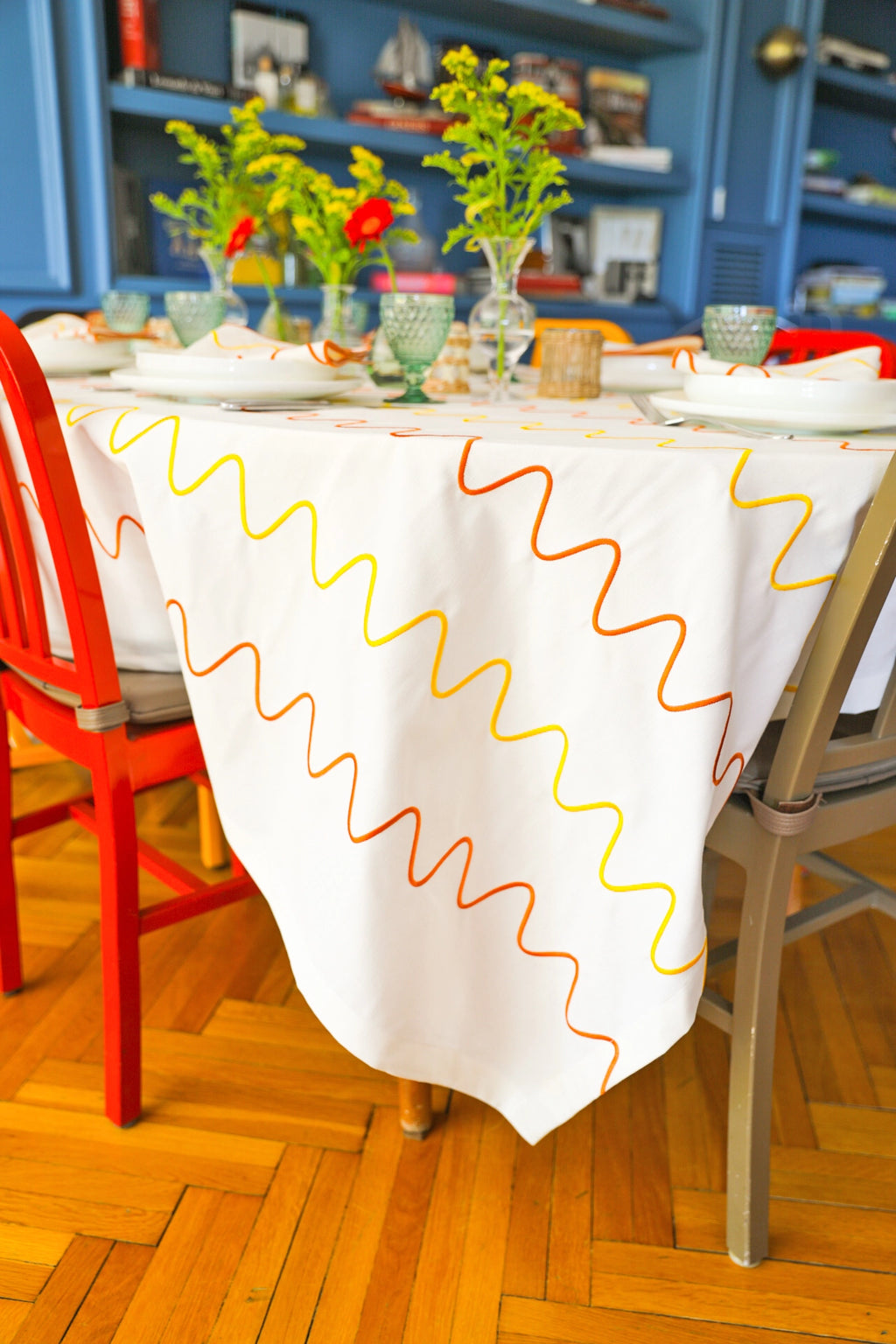 Colorful Gingham Tablecloth