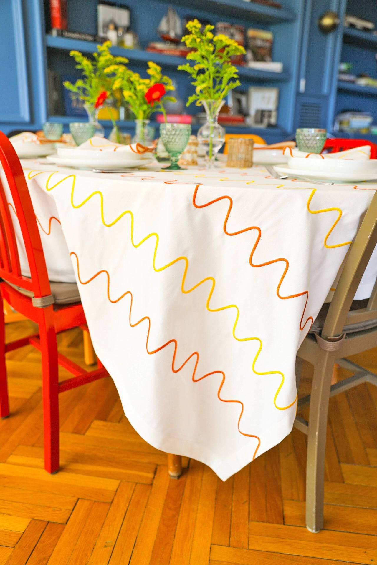 Colorful Gingham Tablecloth