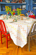 Colorful Gingham Tablecloth