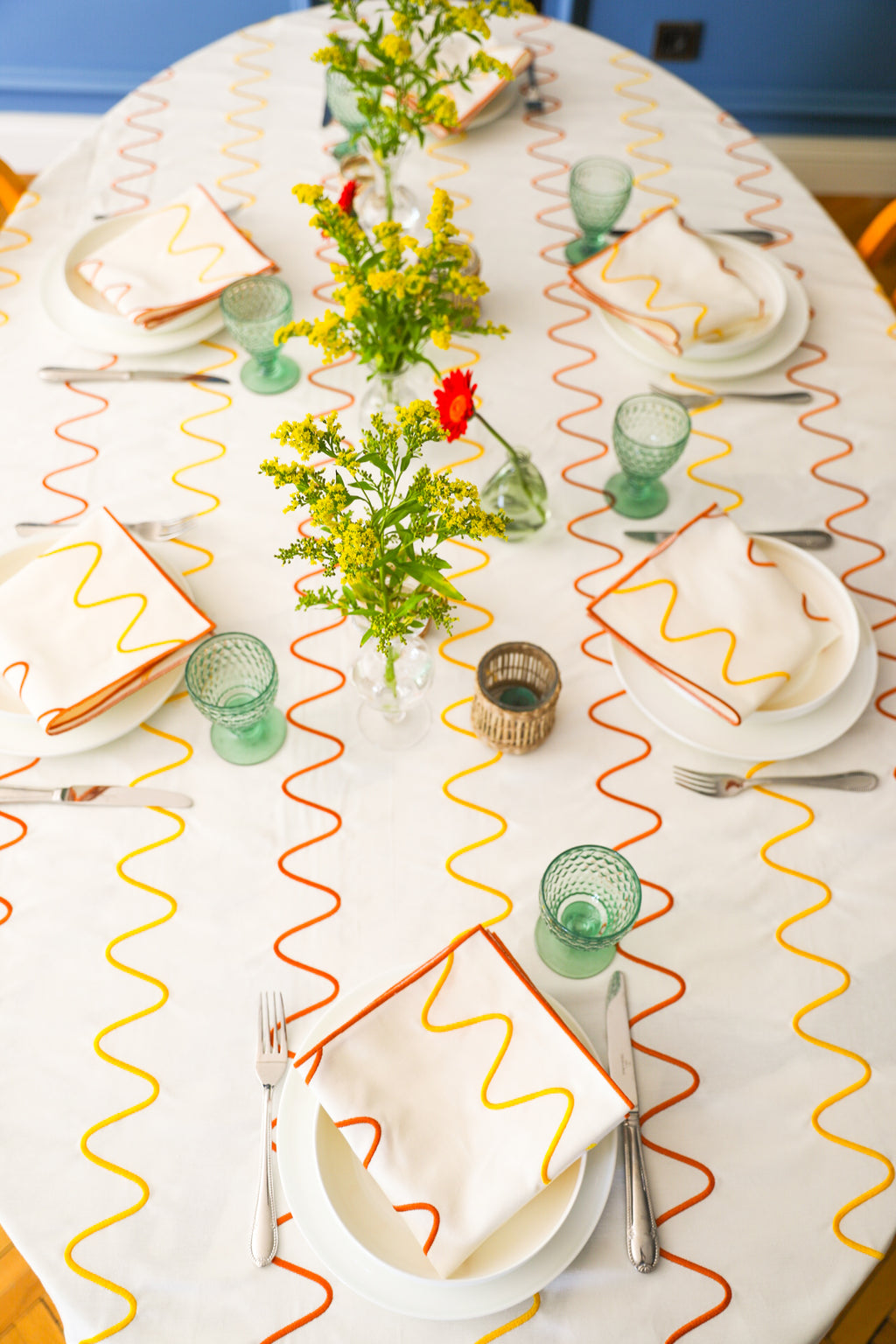Green Wave Napkin (Set of 2)