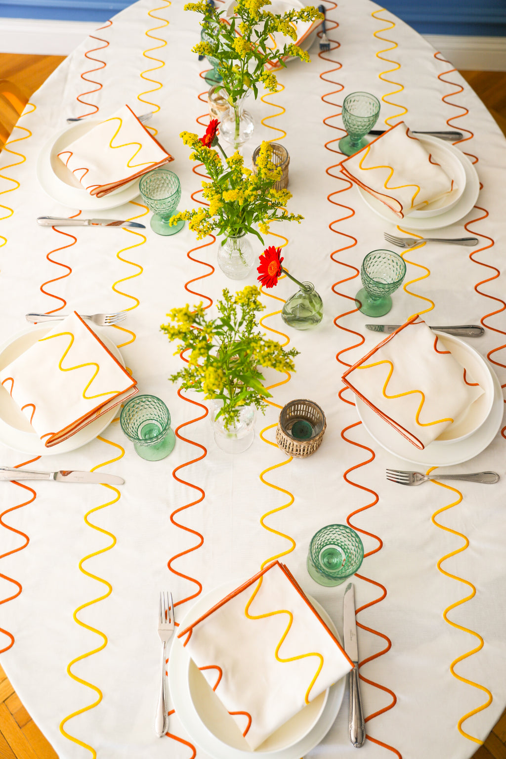 Colorful Gingham Tablecloth