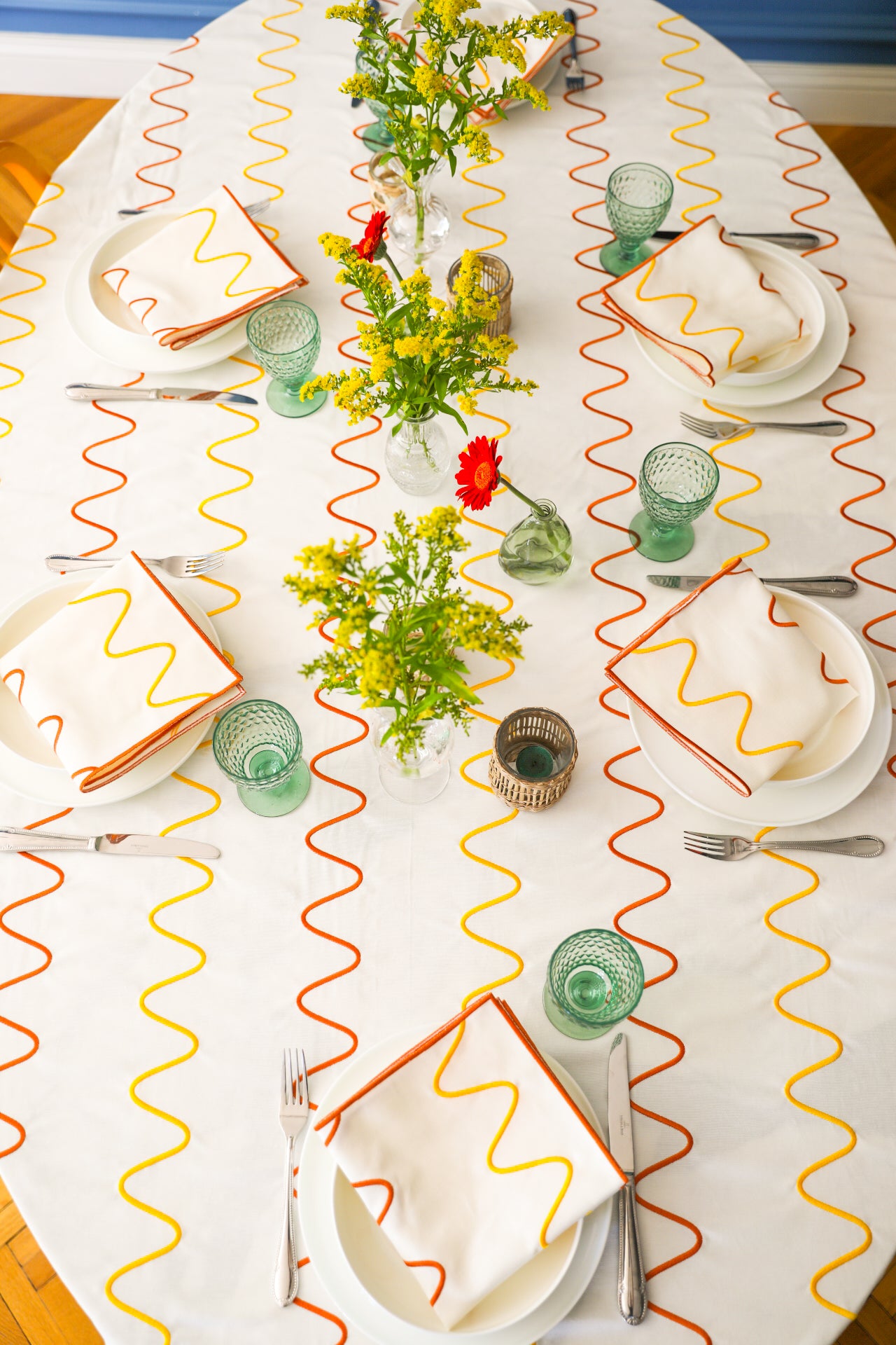 Colorful Gingham Tablecloth
