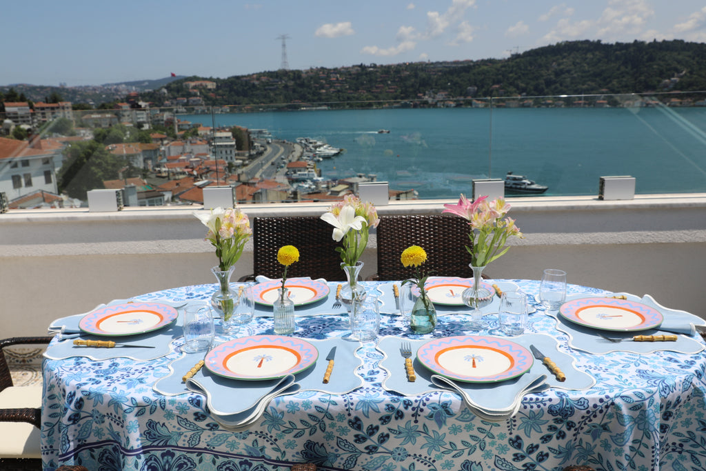 Ebony Toile Tablecloth