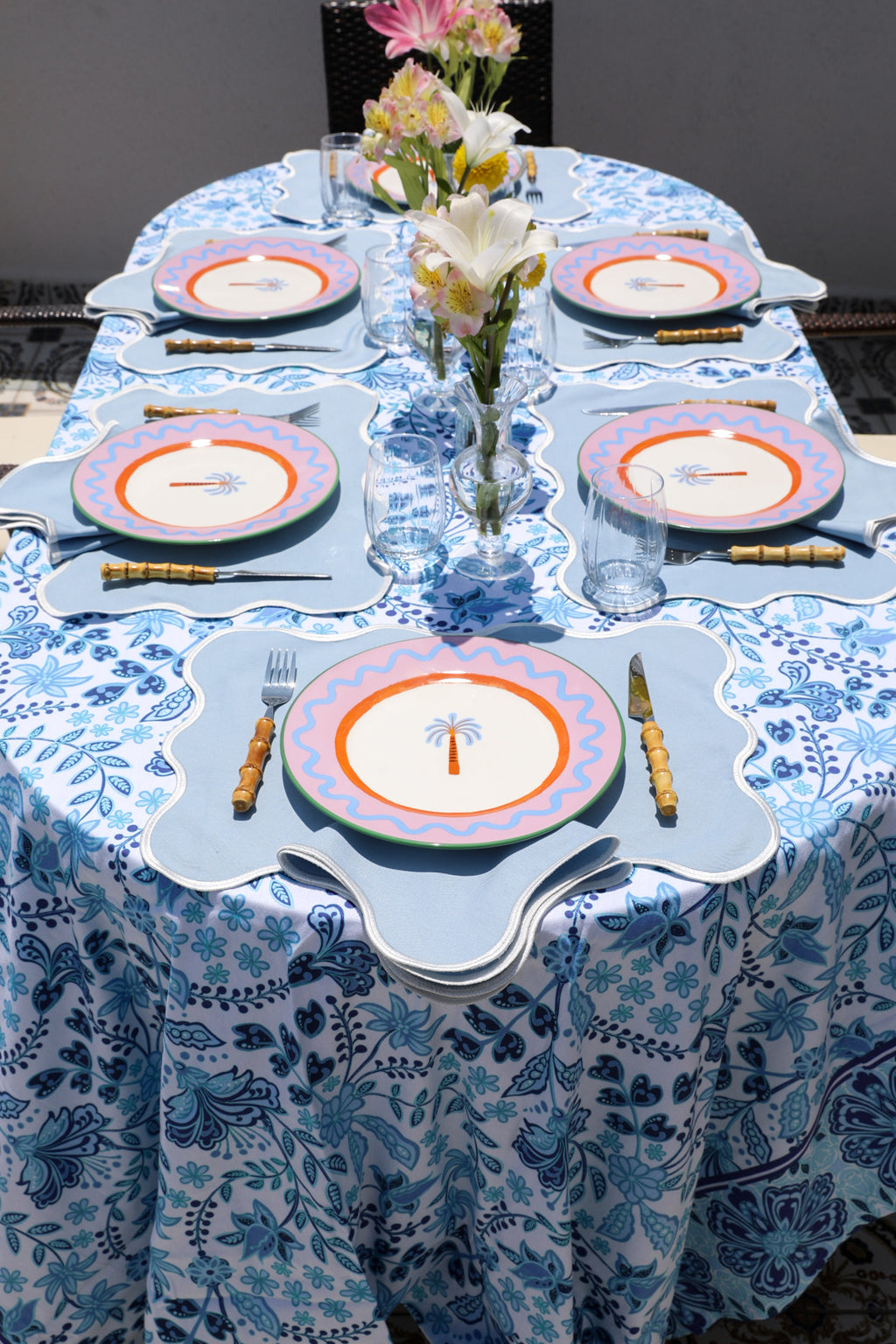 Ebony Toile Tablecloth