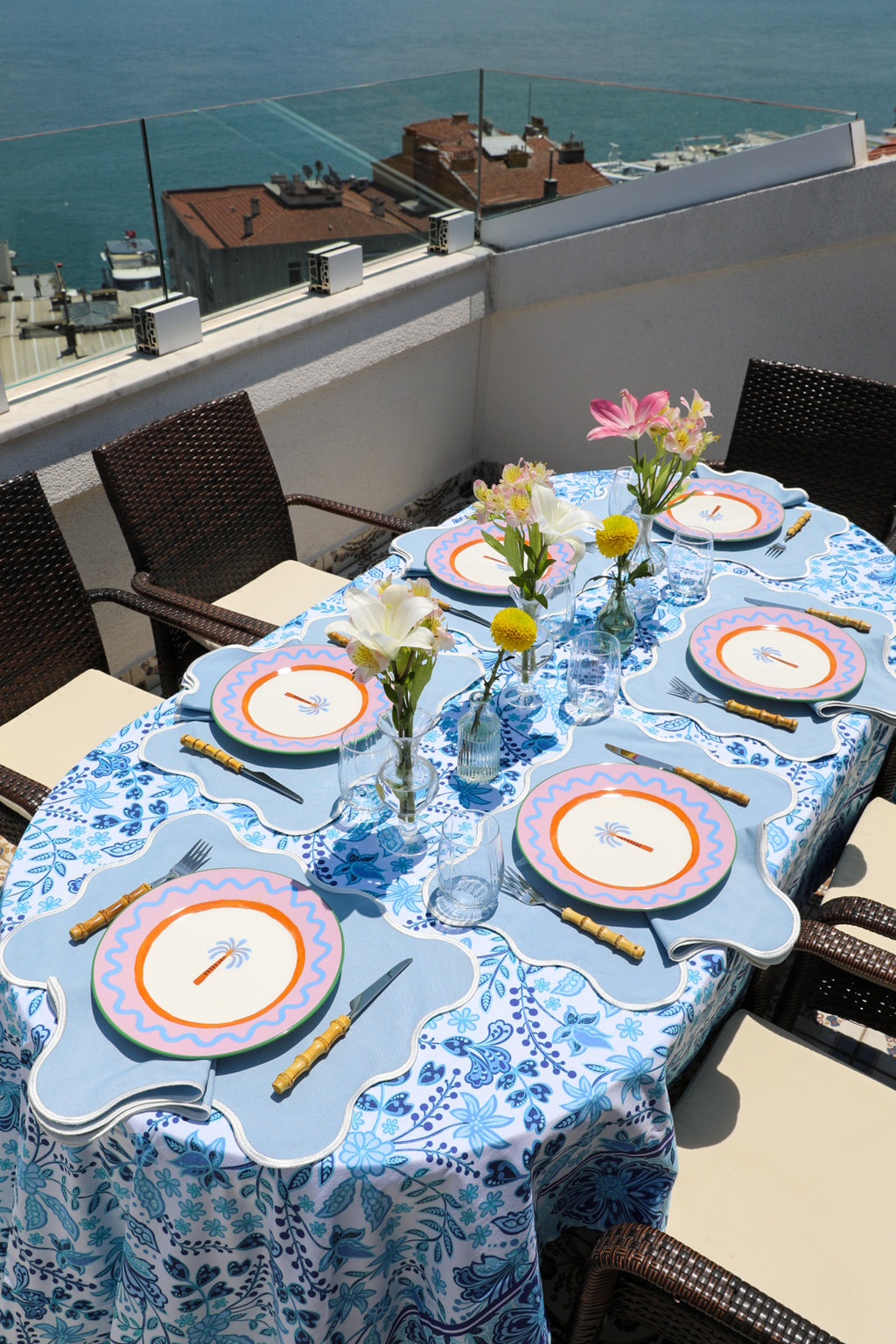 Ebony Toile Tablecloth