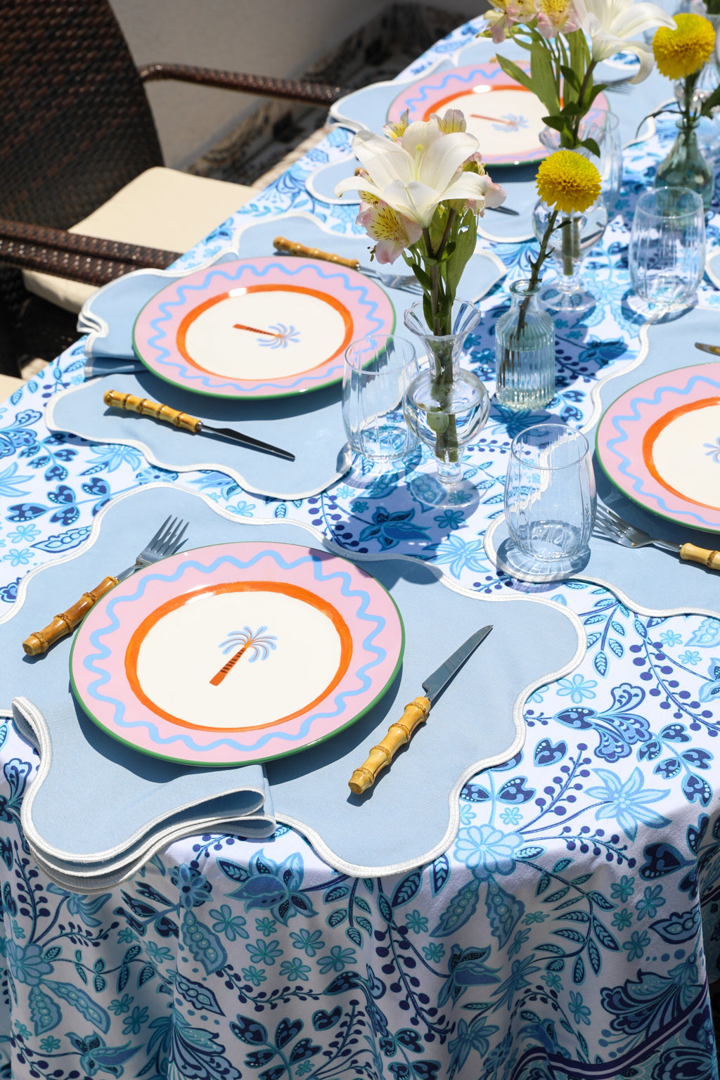 Ebony Toile Tablecloth