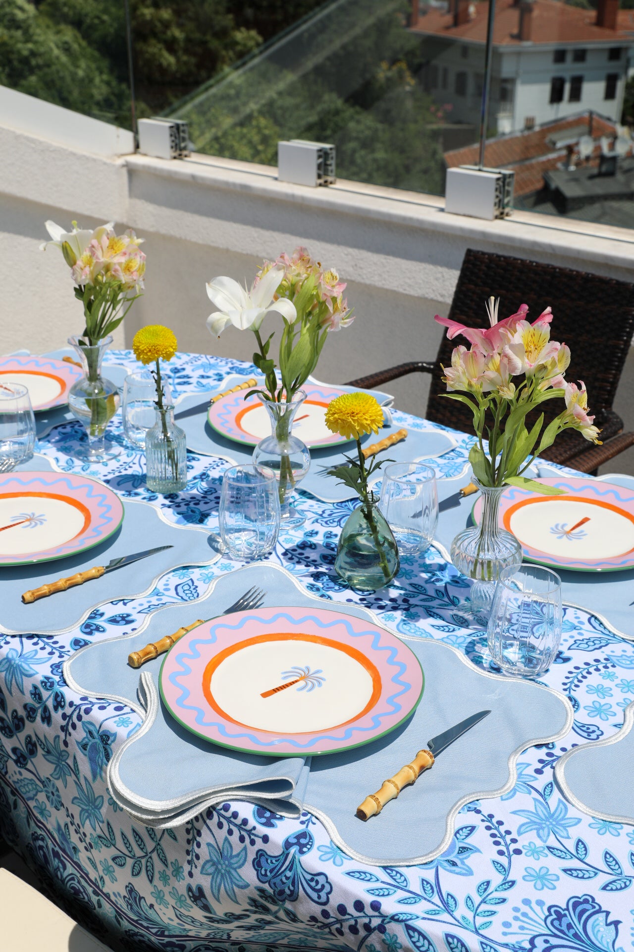 Ebony Toile Tablecloth