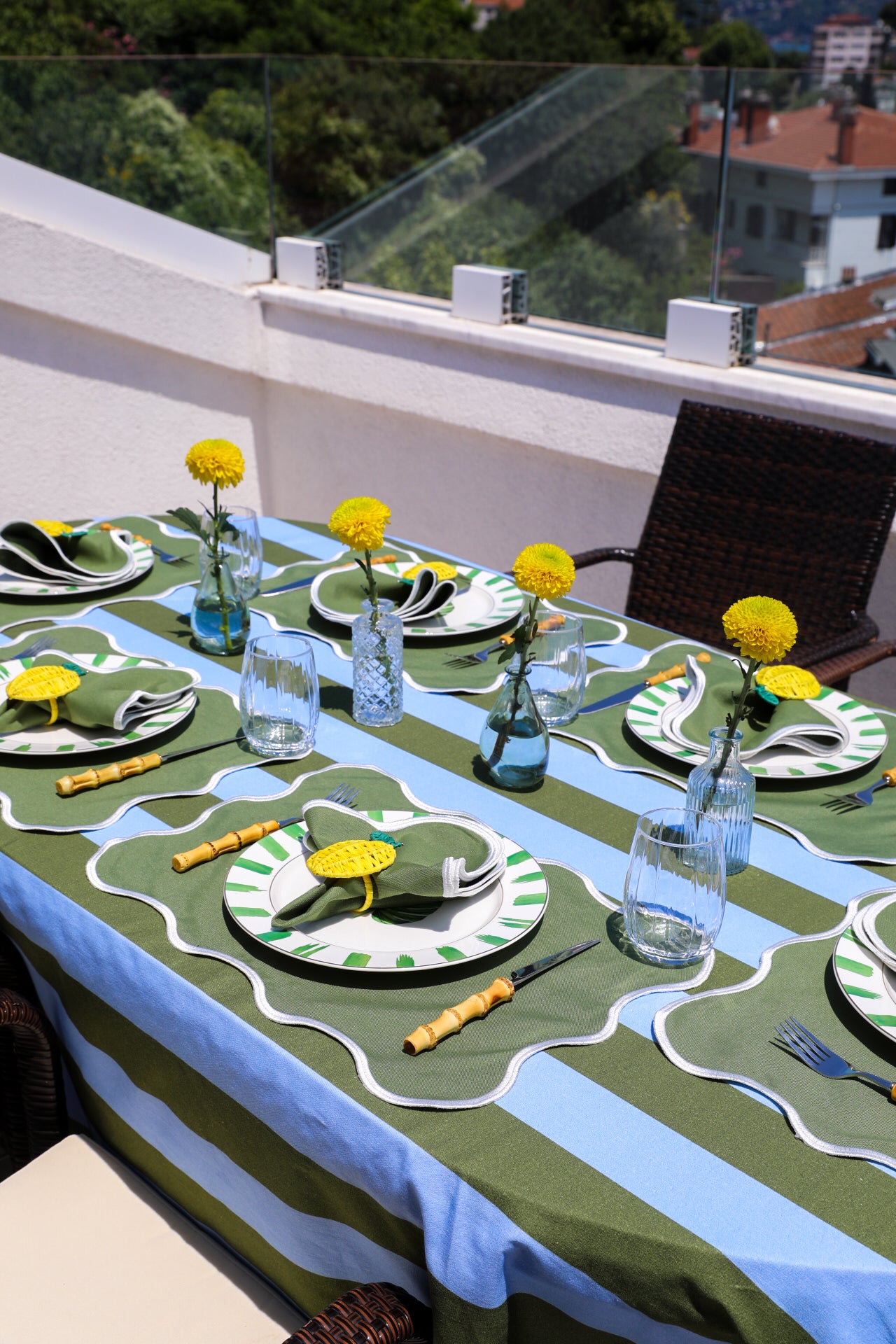 Ebony Toile Tablecloth