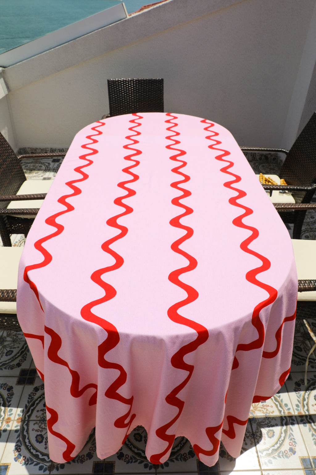 Ebony Toile Tablecloth