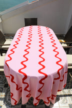 Ebony Toile Tablecloth