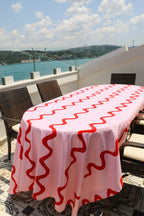 Ebony Toile Tablecloth