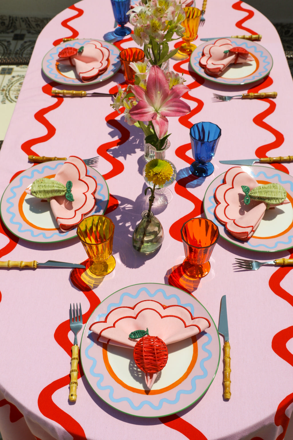 Ebony Toile Tablecloth