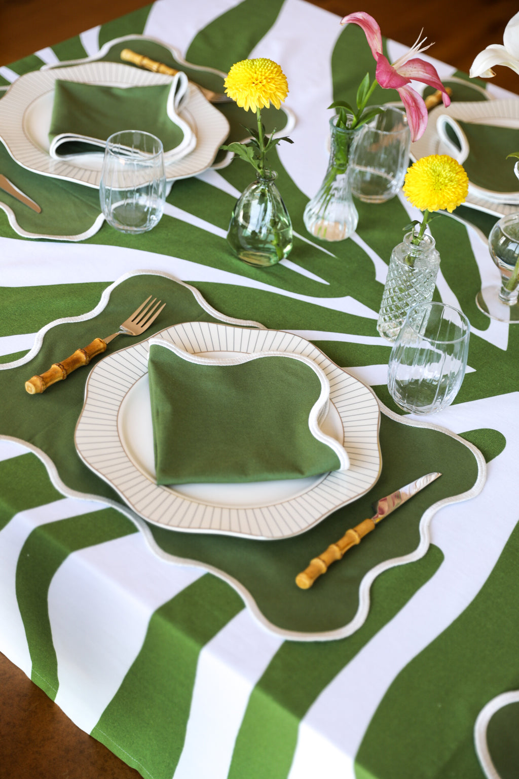Ebony Toile Tablecloth
