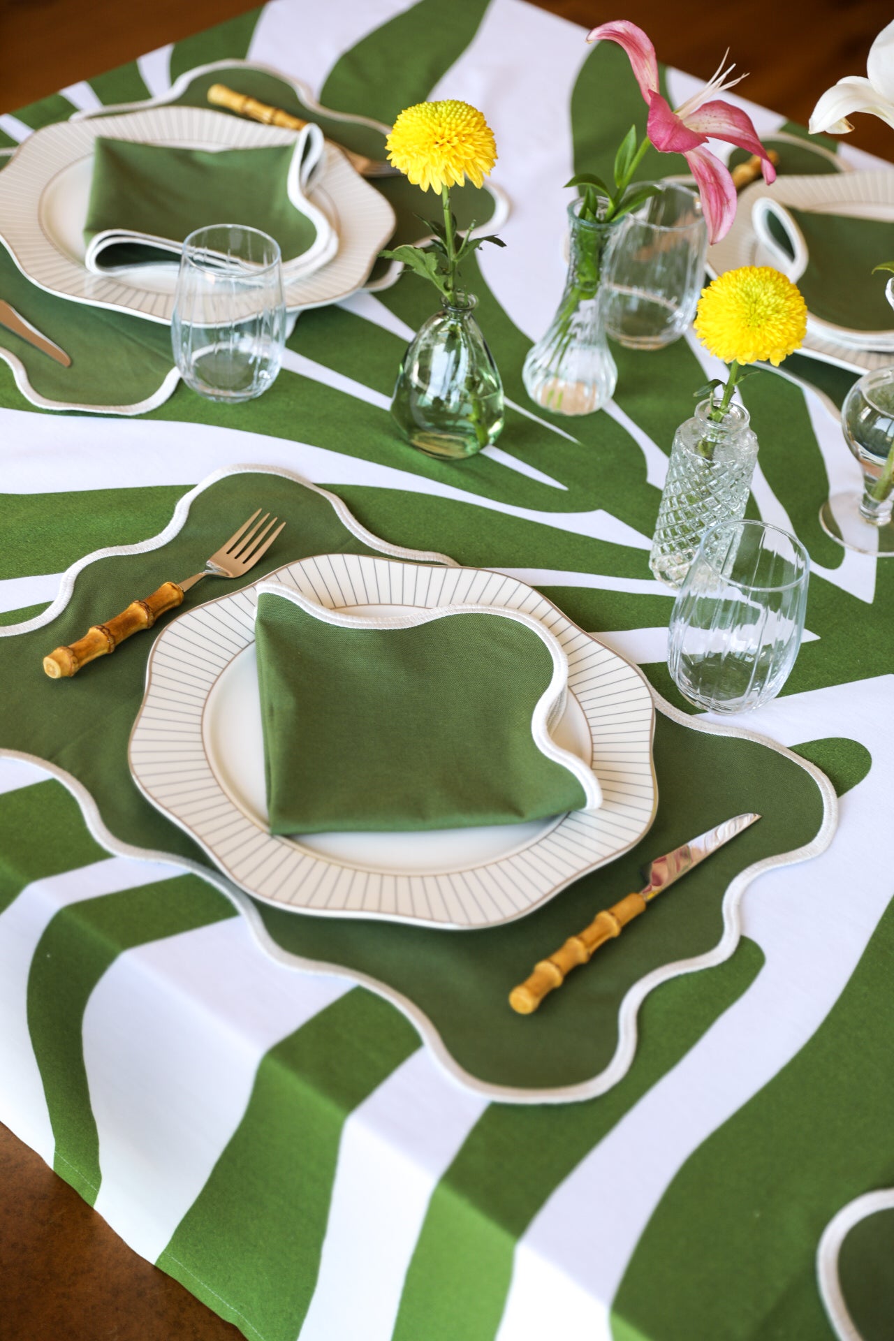 Ebony Toile Tablecloth