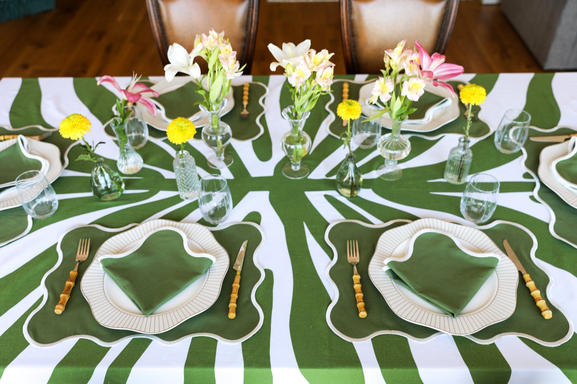 Ebony Toile Tablecloth