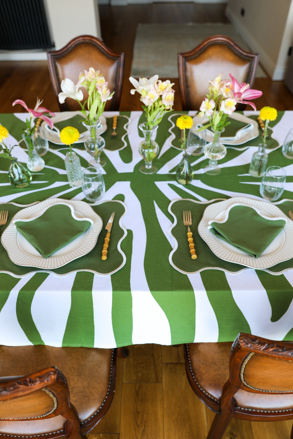 Ebony Toile Tablecloth