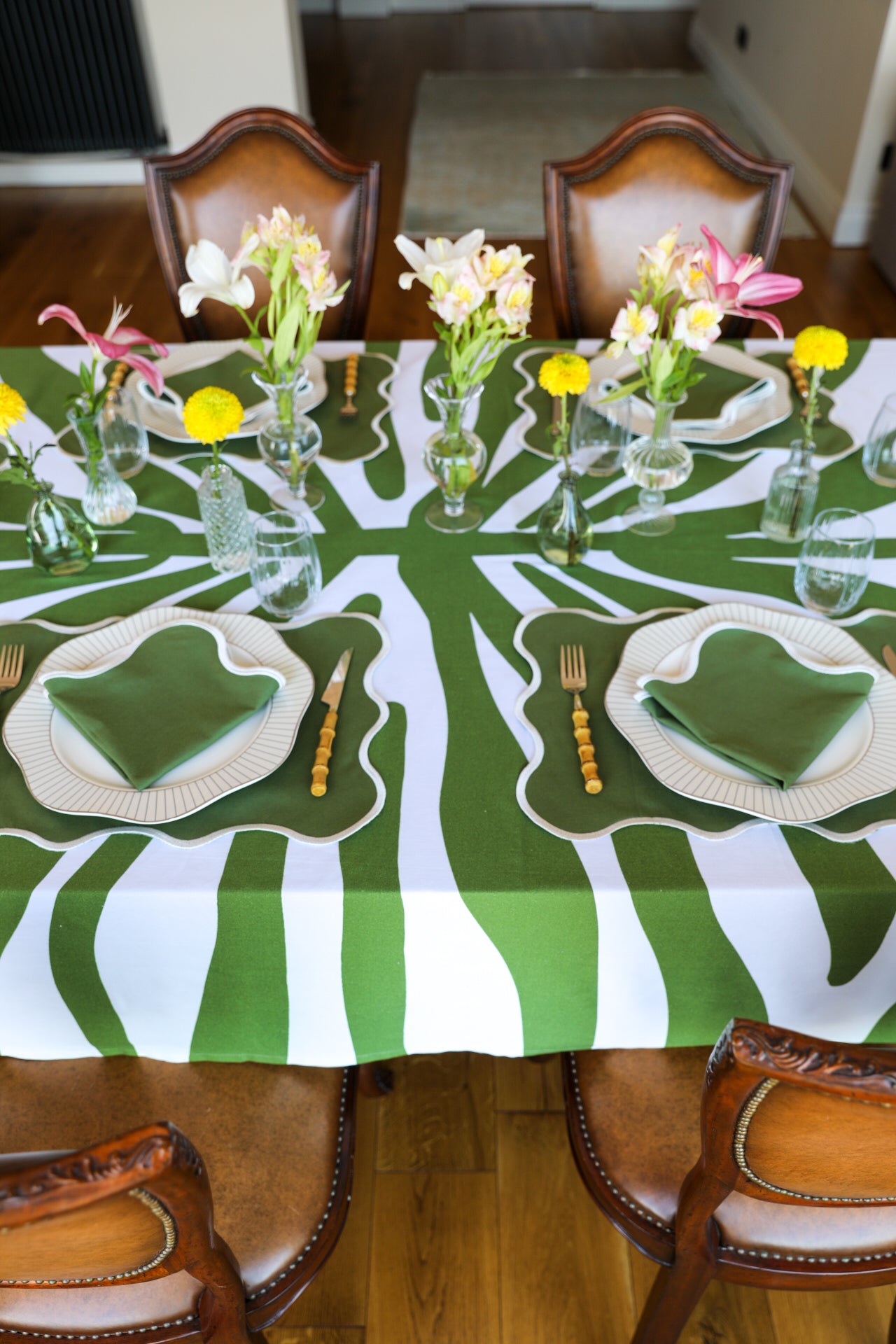 Ebony Toile Tablecloth